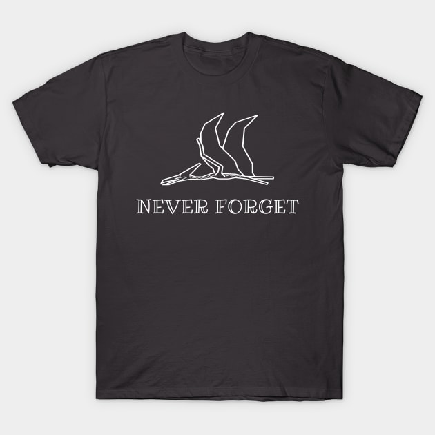 Never Forget Dinosaur Tee T-Shirt by AJSquad